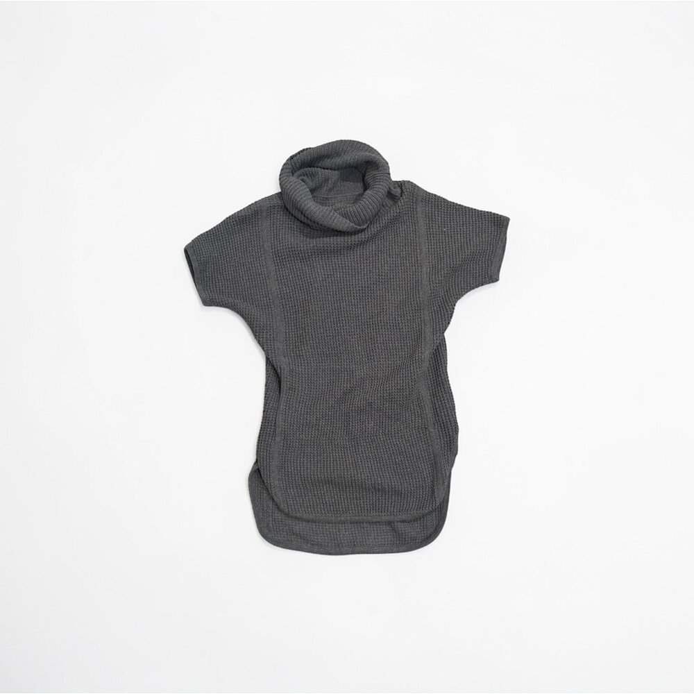 UGG Shelby Gray Waffle Knit Cowl Neck Tunic Sweater • Women’s XS